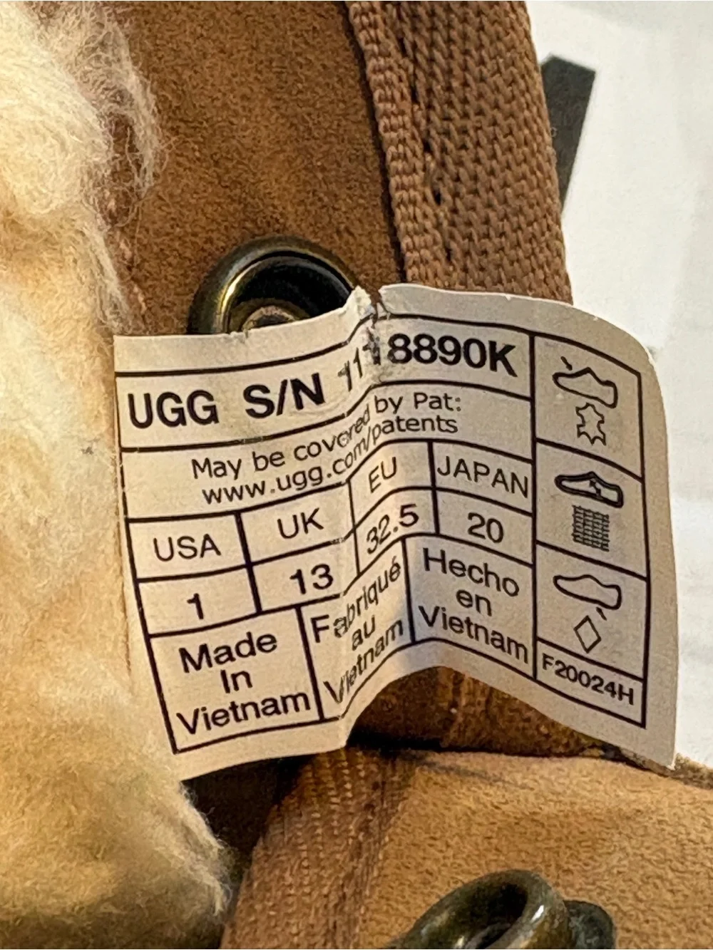 UGG Chestnut Suede Shearling-Lined Short Boot Slippers